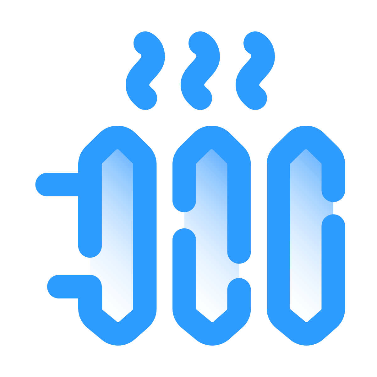 pulsar gradient style heating radiator icon