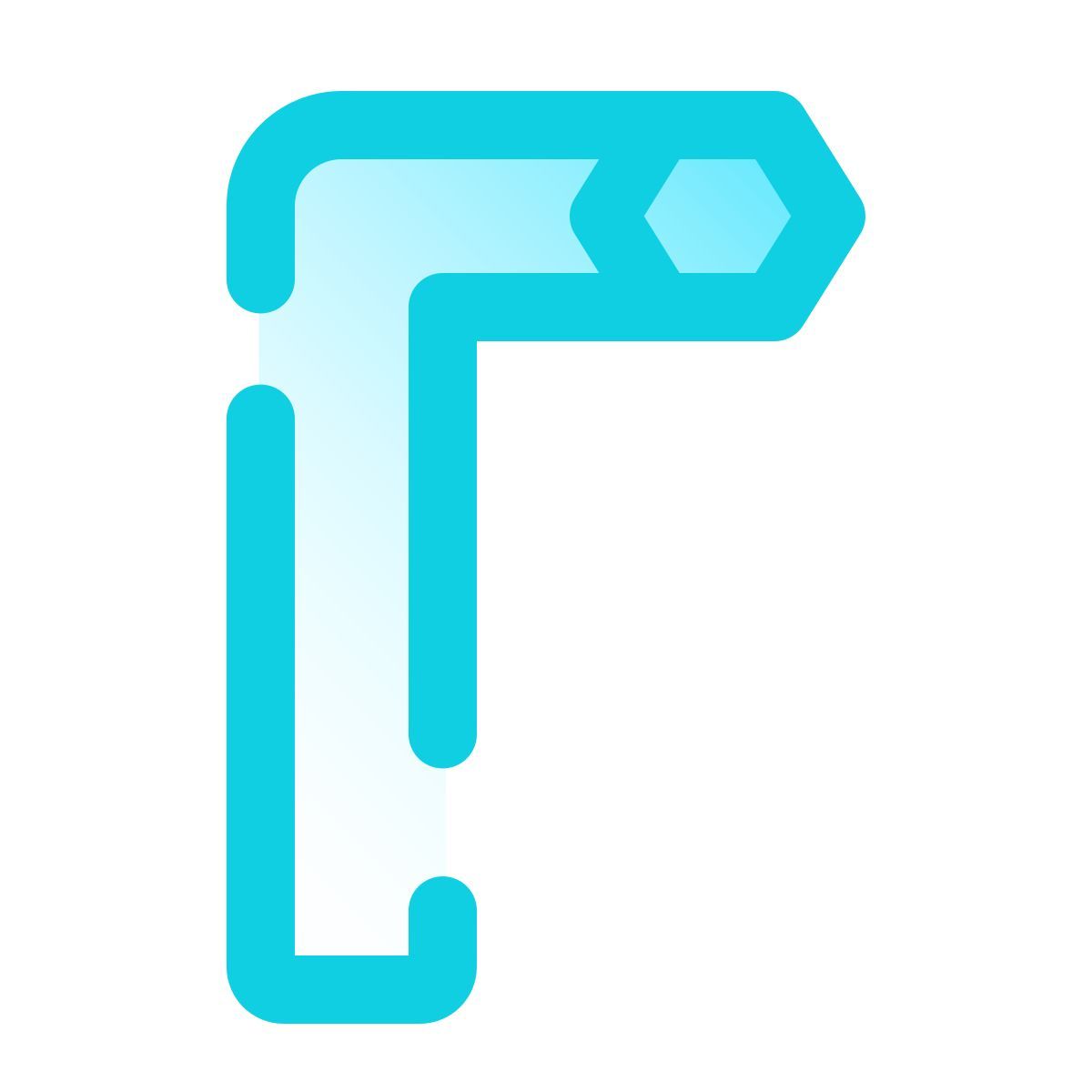 pulsar gradient style hex wrench icon