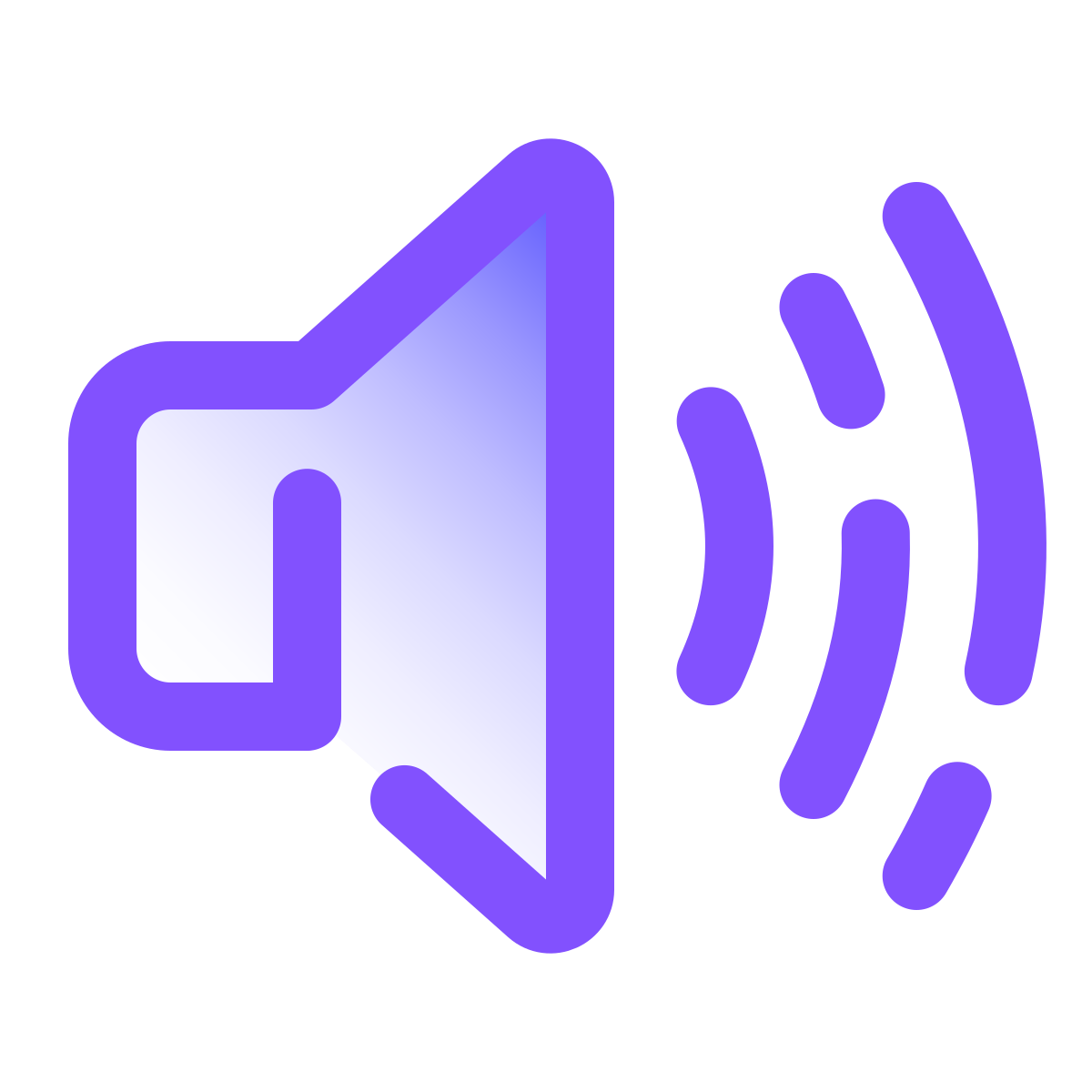pulsar gradient style high volume icon