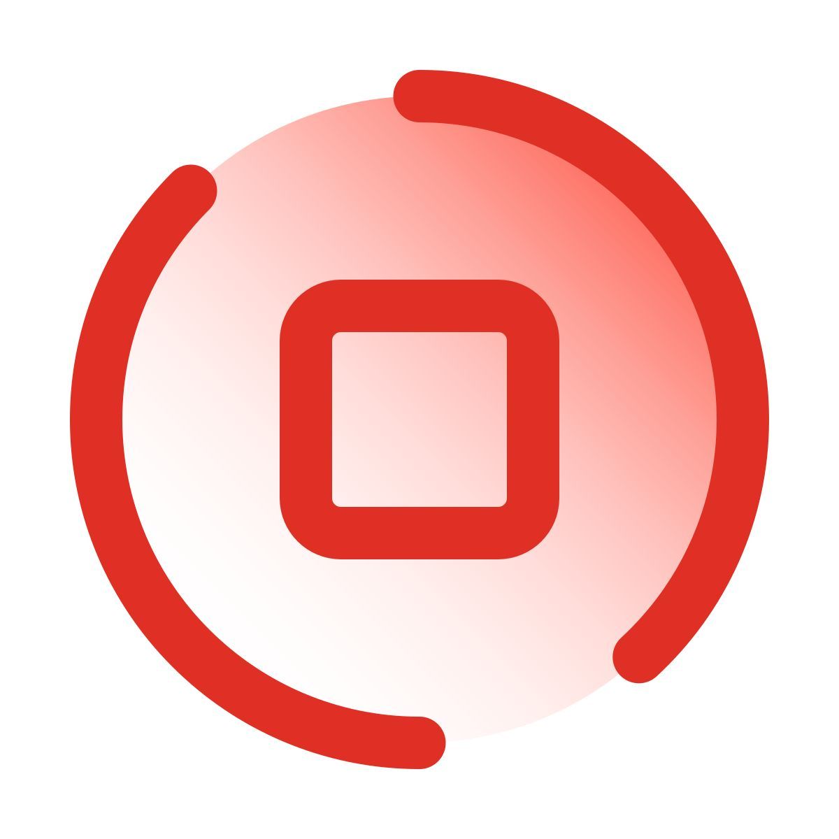 pulsar gradient style botão de página principal icon