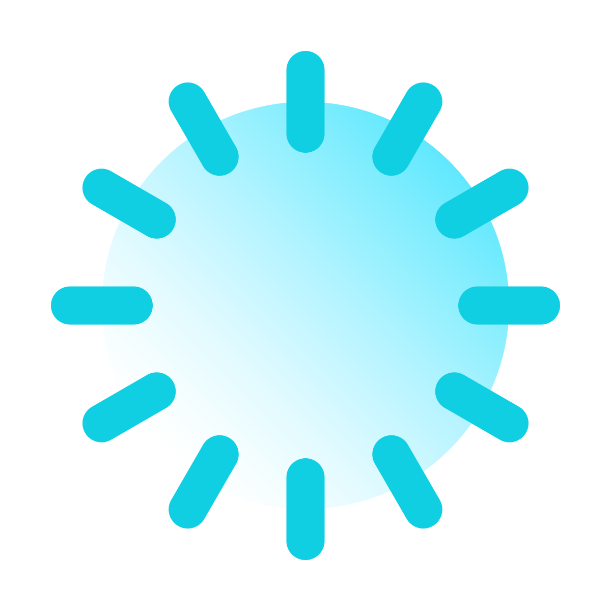 pulsar gradient style iphone spinner icon