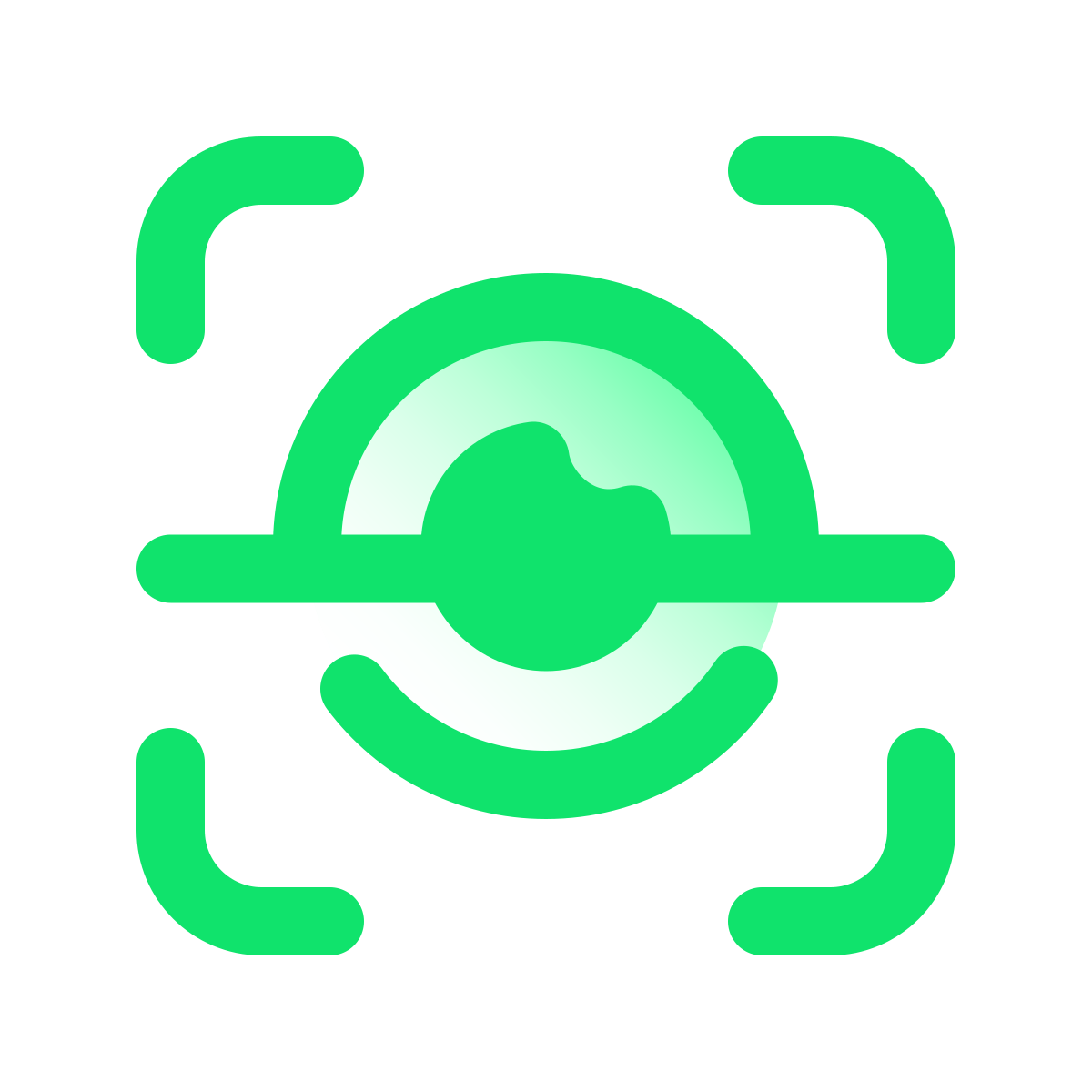 pulsar gradient style iris scan icon