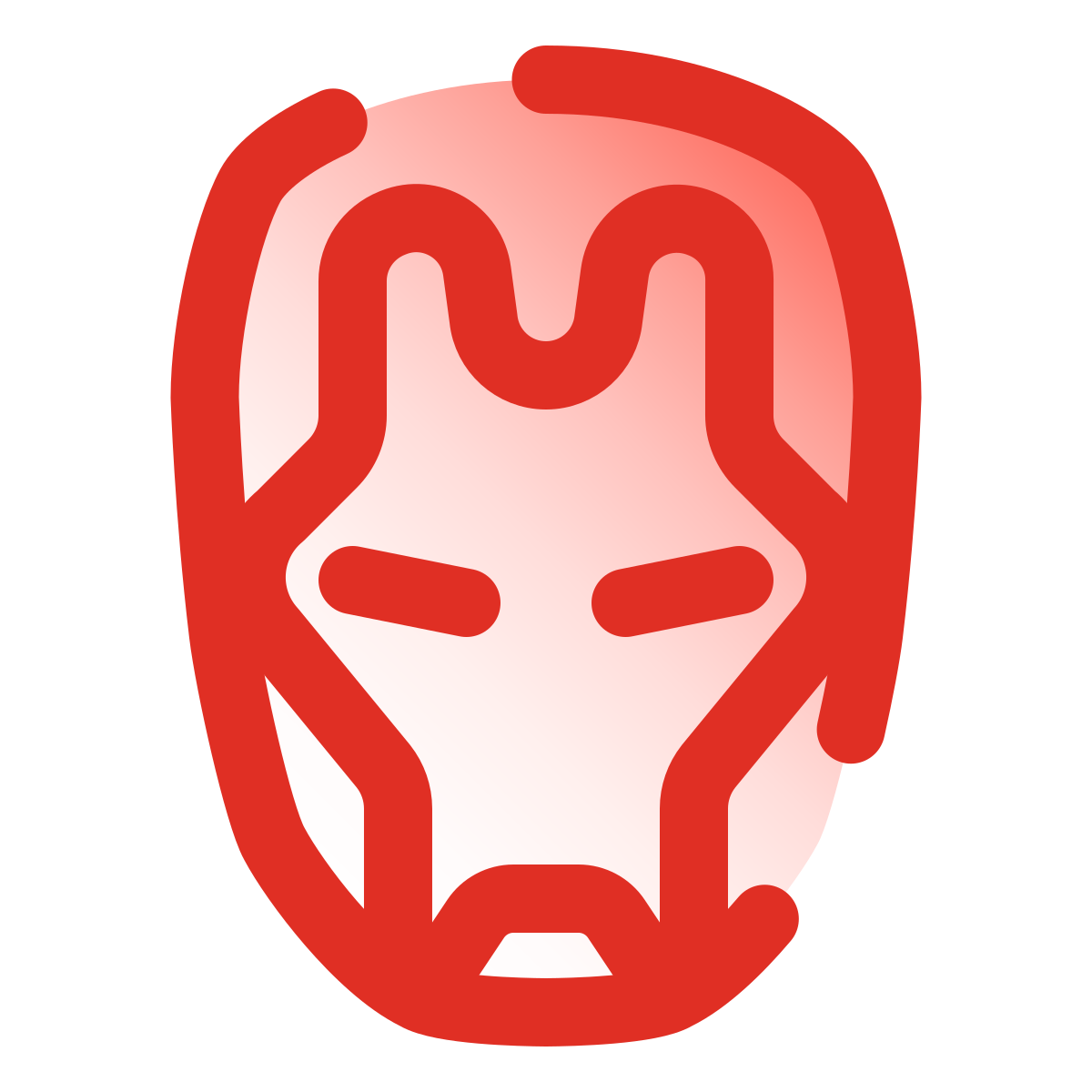 pulsar gradient style iron man icon