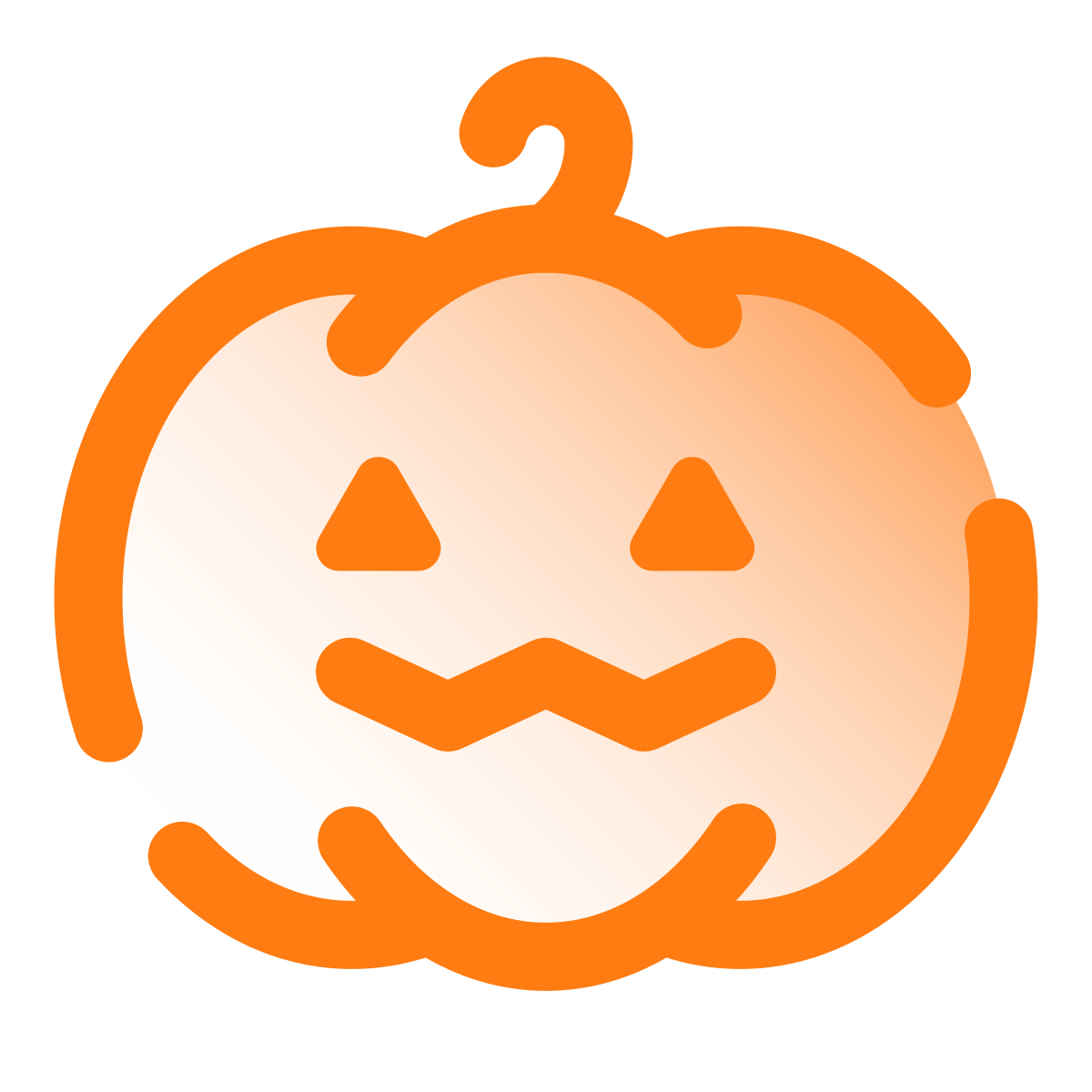 pulsar gradient style jack o lantern icon