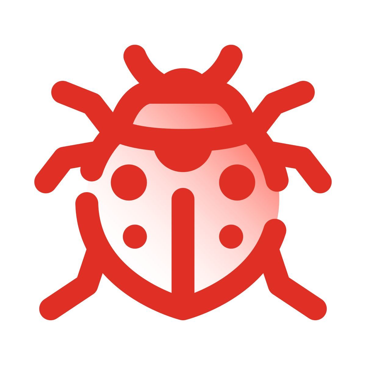 pulsar gradient style marienkäfer icon