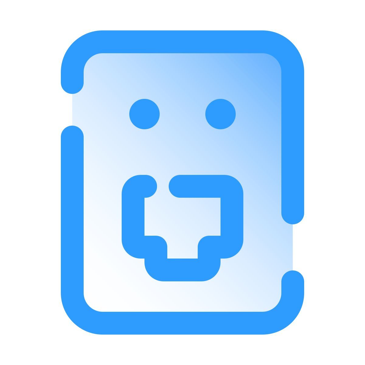 pulsar gradient style lan sobre línea eléctrica icon