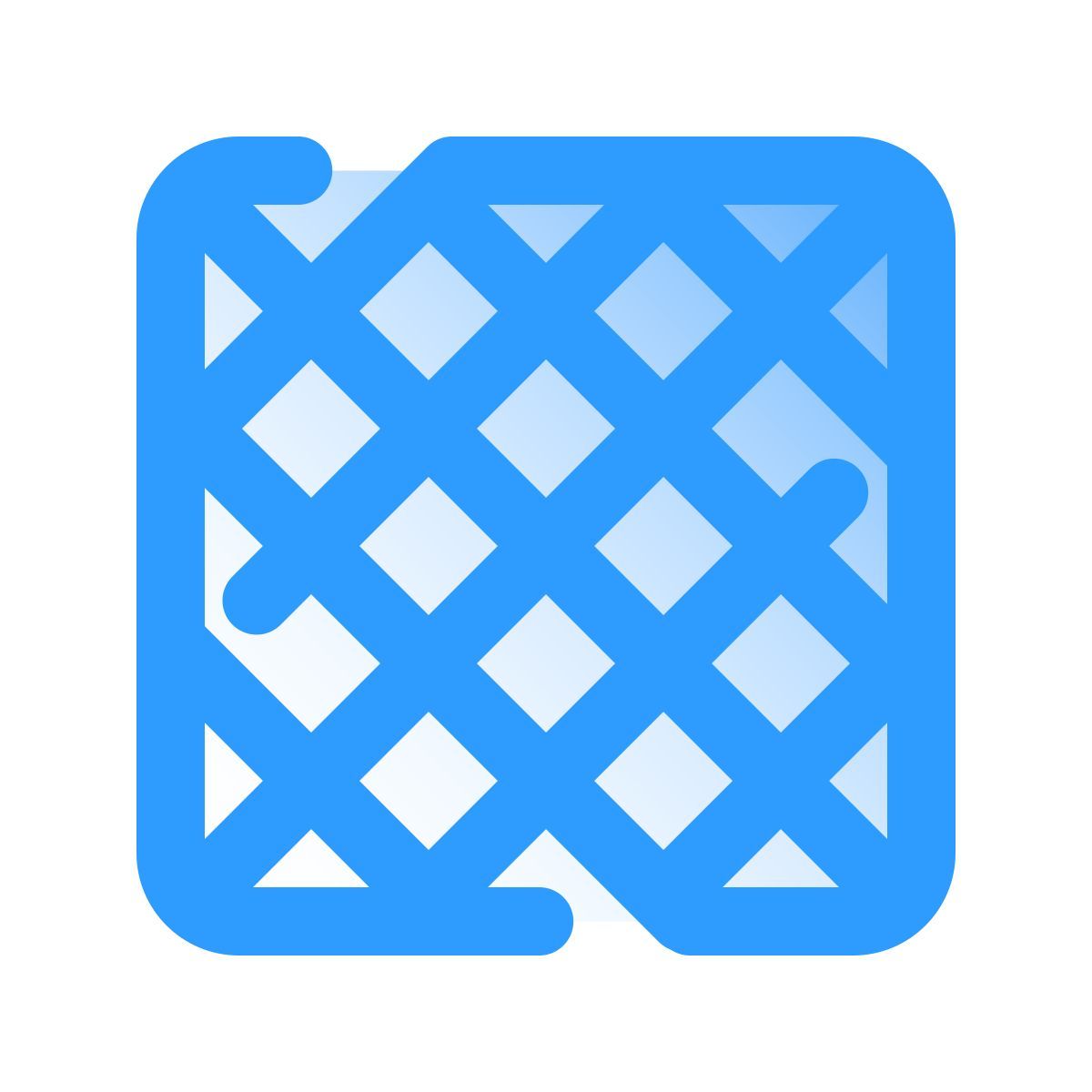 pulsar gradient style padrão de treliça icon