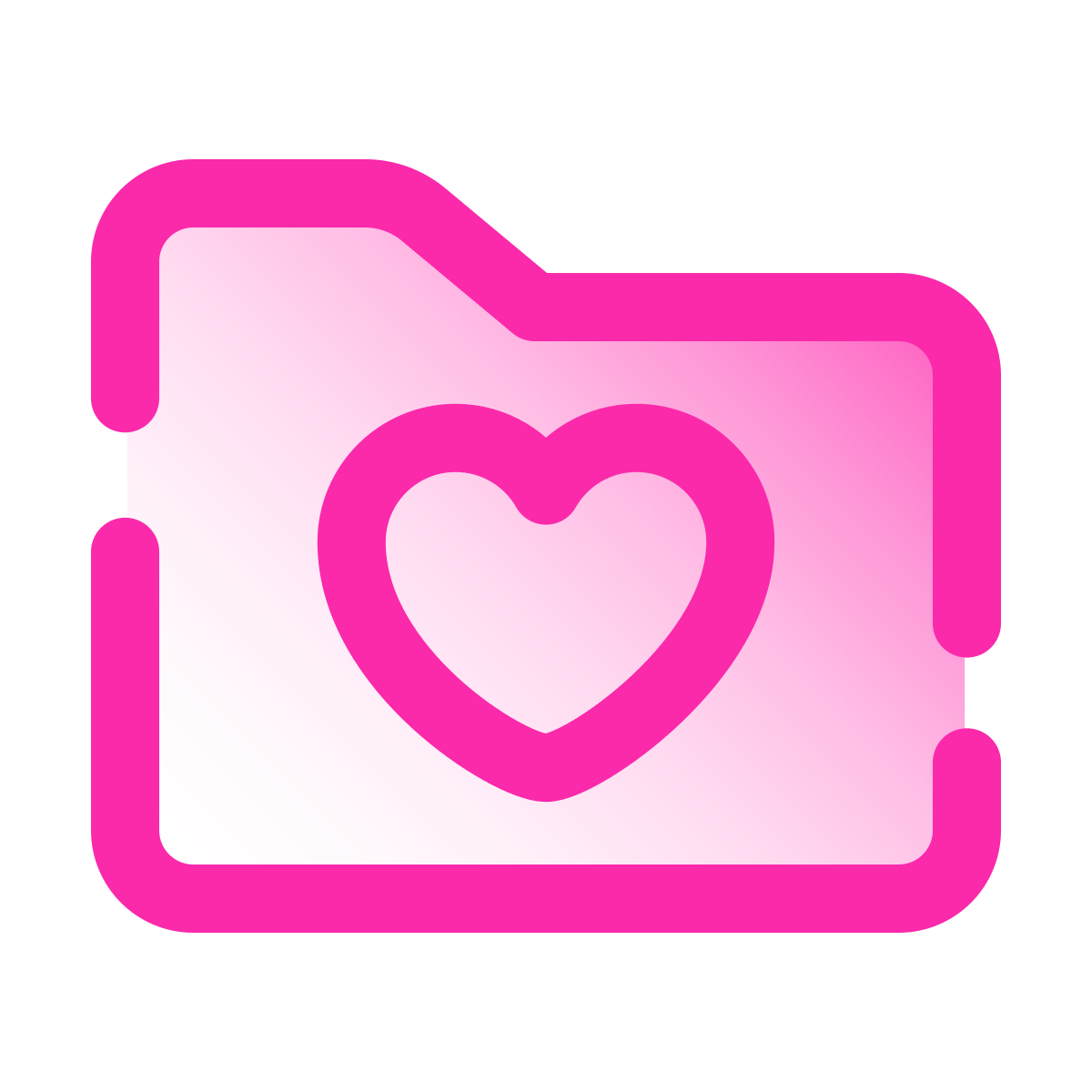 pulsar gradient style likes folder icon
