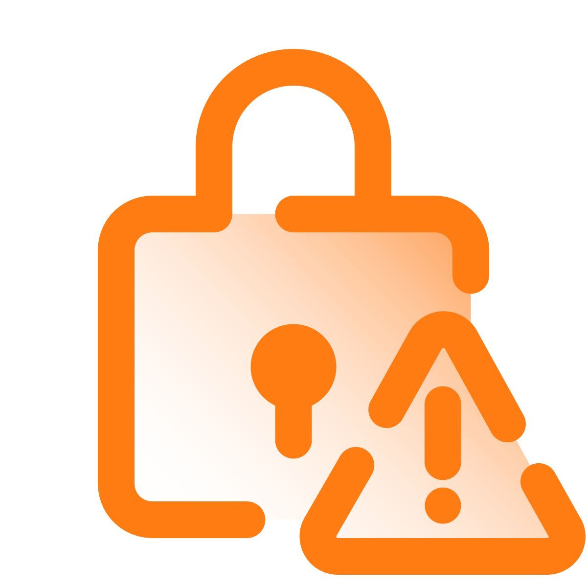 pulsar gradient style blocco errore icon