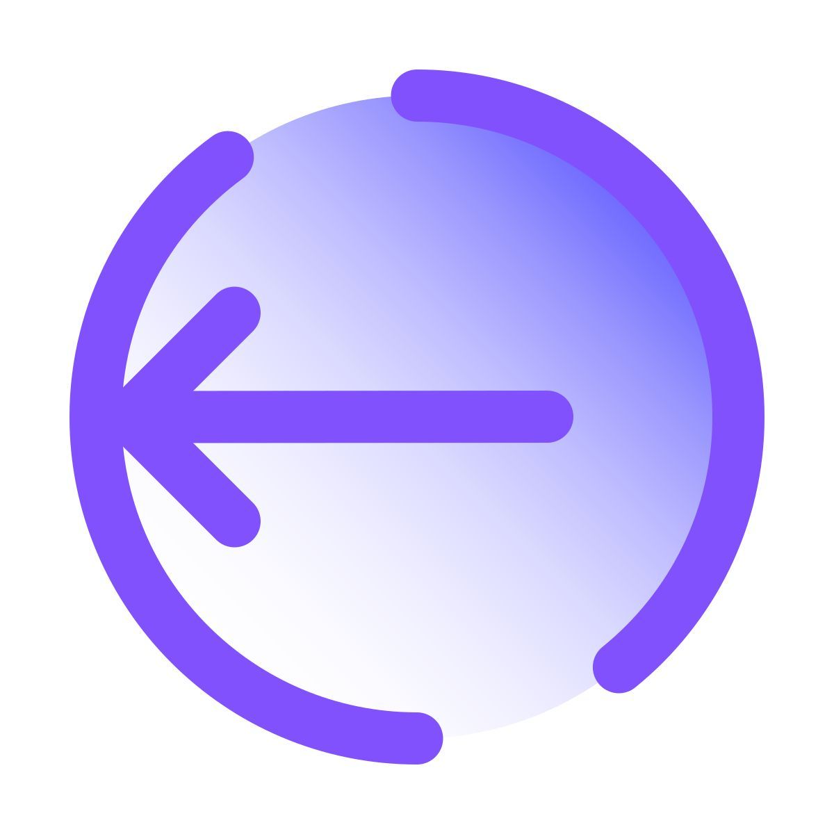 pulsar gradient style abmelden abgerundet links icon