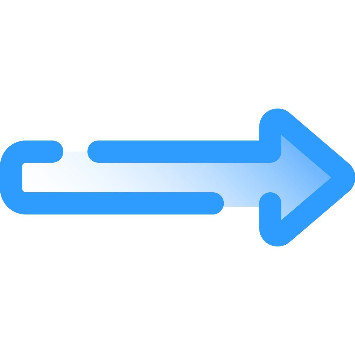 pulsar gradient style right arrow icon