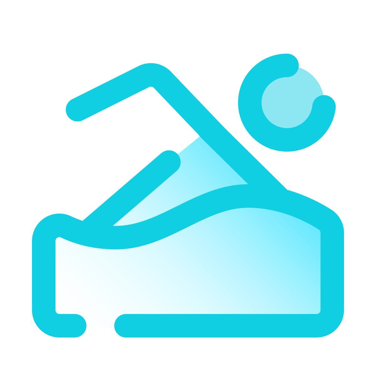 pulsar gradient style maratón de natación icon