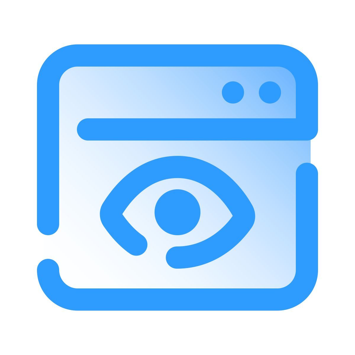 pulsar gradient style indiquer vue comme non cachée icon