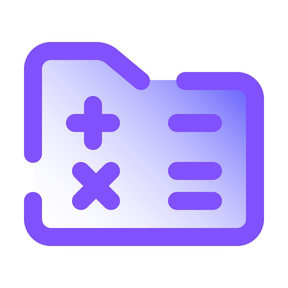pulsar gradient style cartella matematica icon