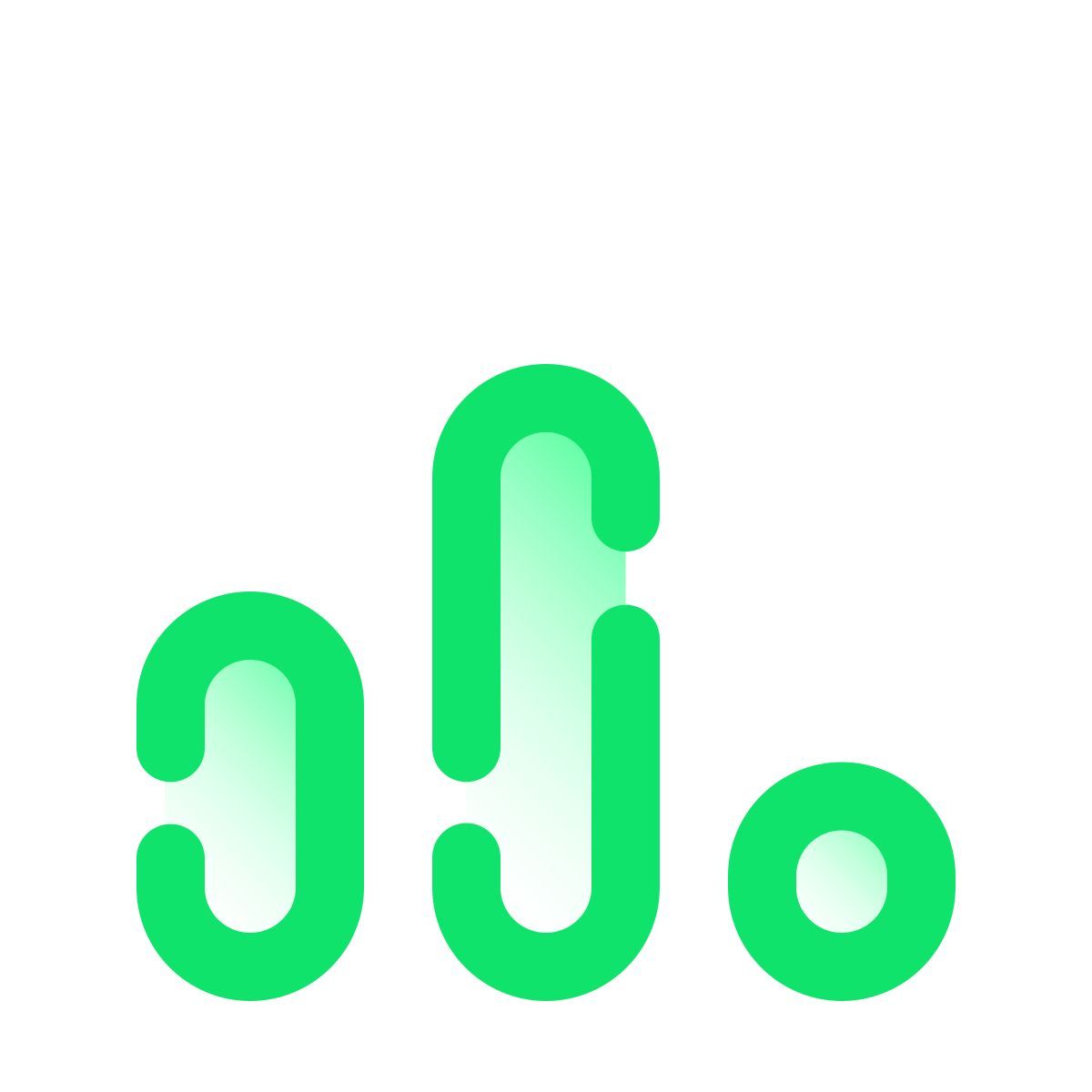 pulsar gradient style mittelmäßige verbindung icon