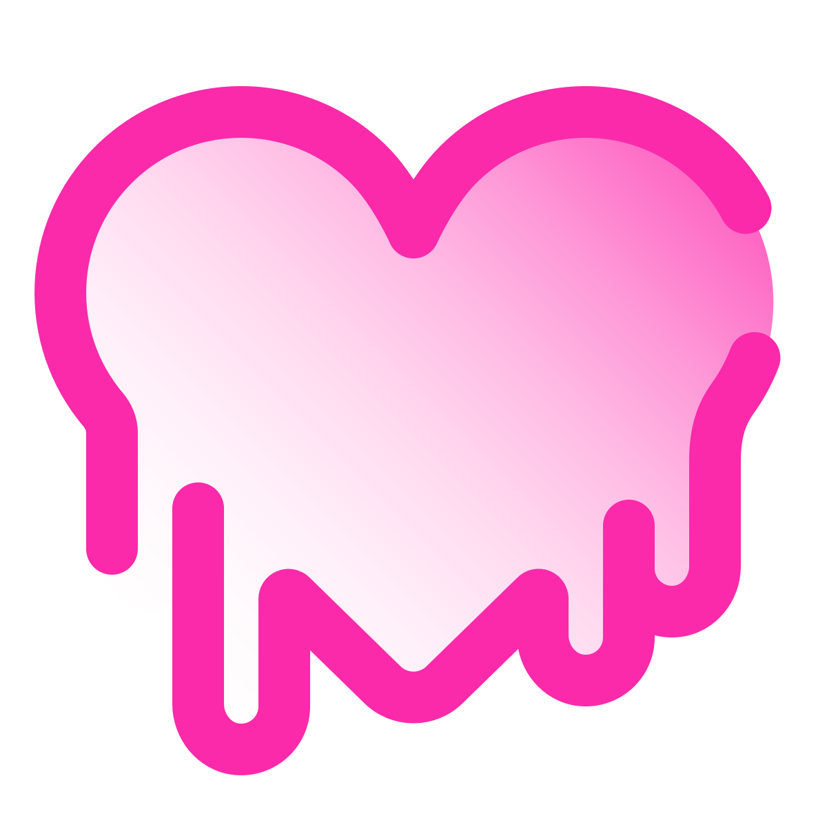 pulsar gradient style melting hert icon