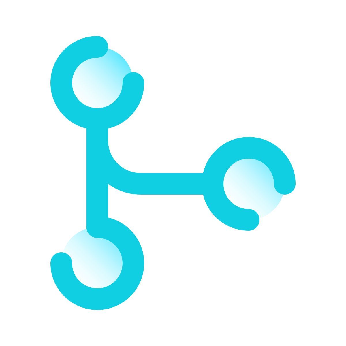 pulsar gradient style fusionner git icon