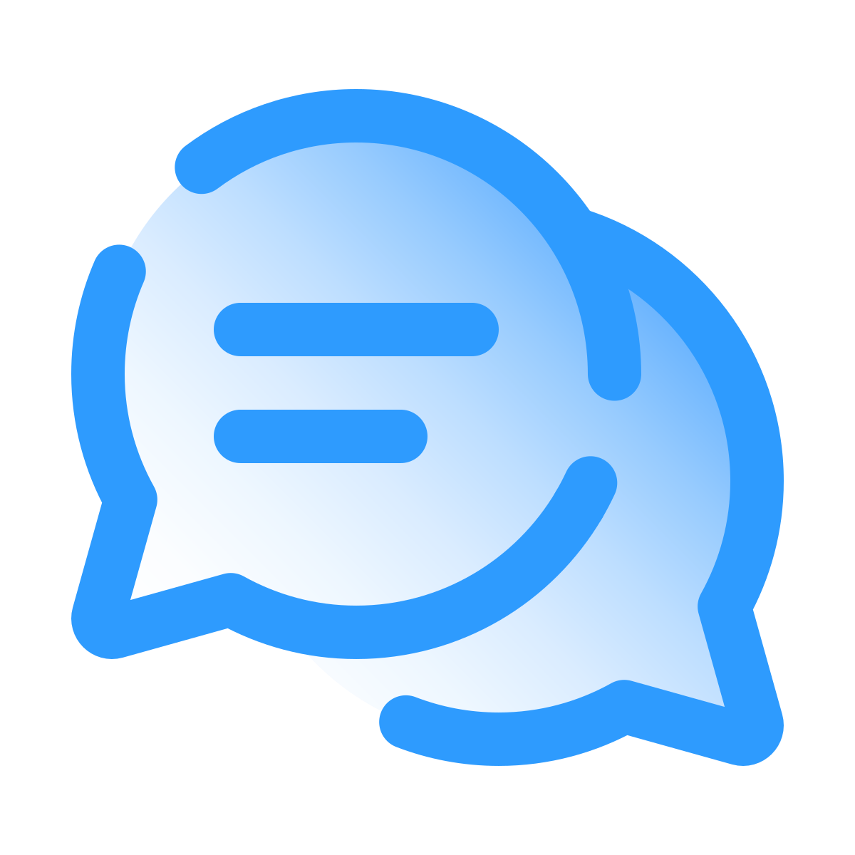 pulsar gradient style messaging  icon