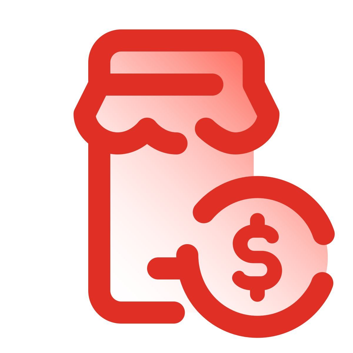 pulsar gradient style 모바일 쇼핑 동전 icon