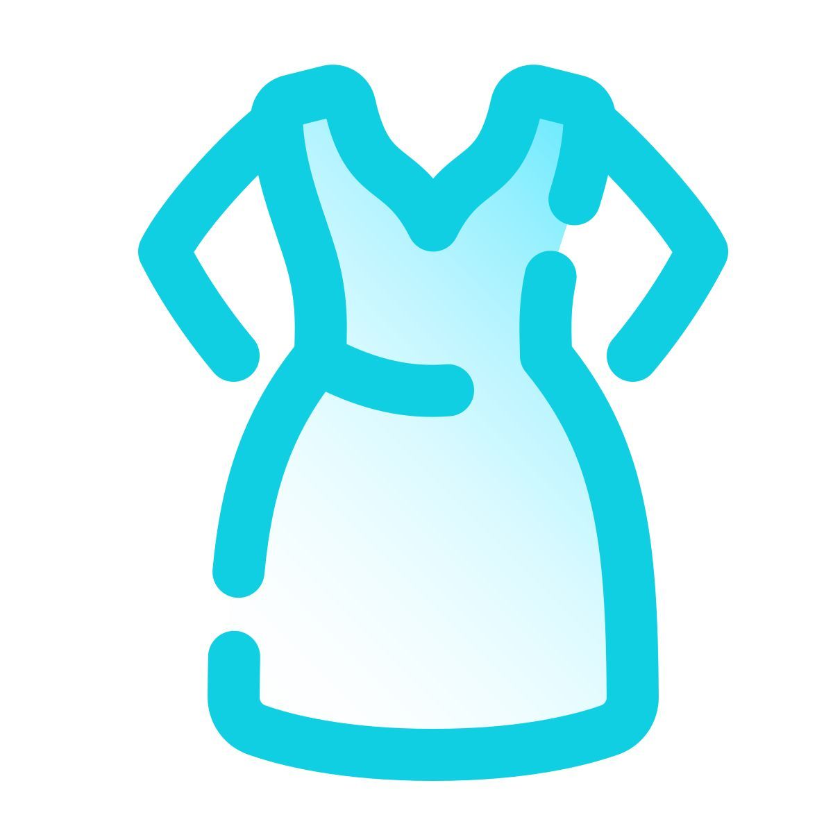 pulsar gradient style dress icon