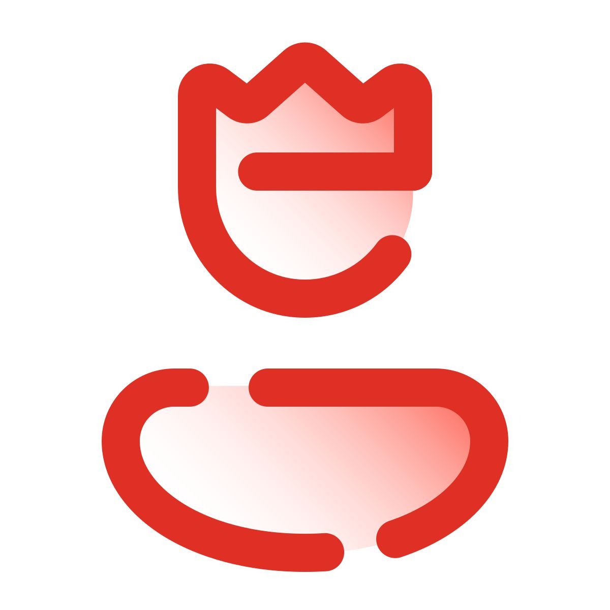 pulsar gradient style moderatore uomo icon