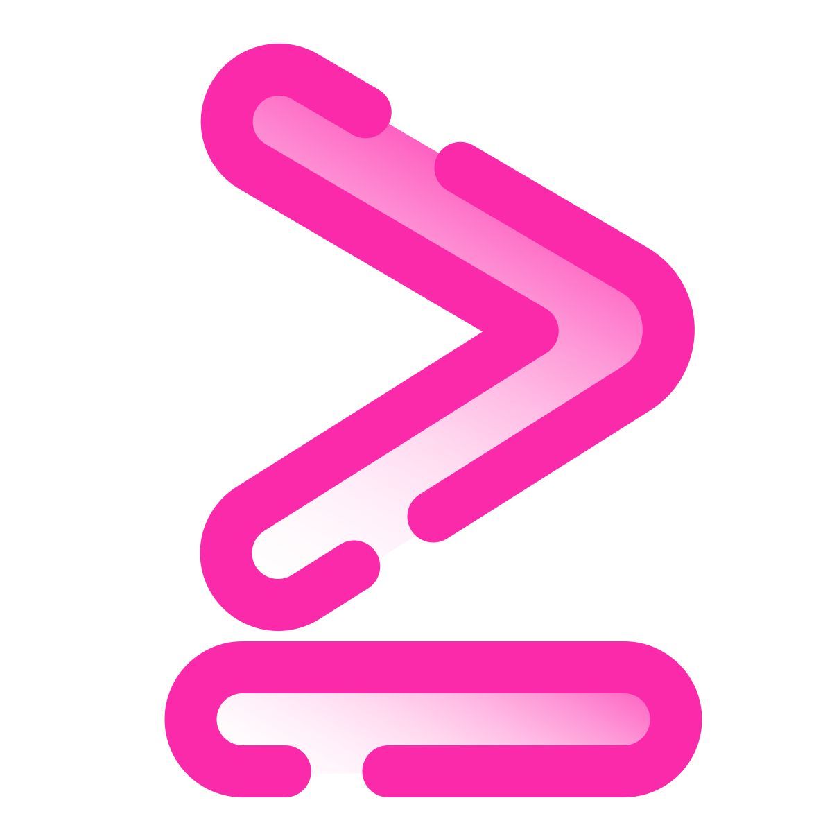 pulsar gradient style maior ou igual icon