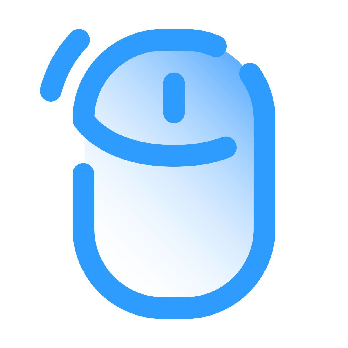 pulsar gradient style clic gauche de souris icon