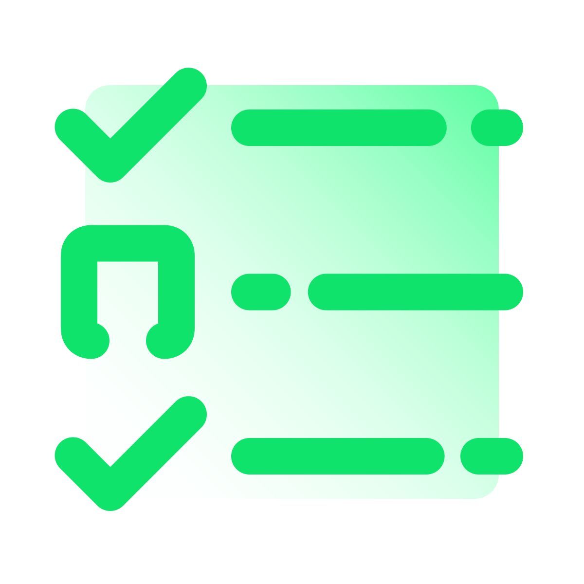 pulsar gradient style múltipla escolha icon