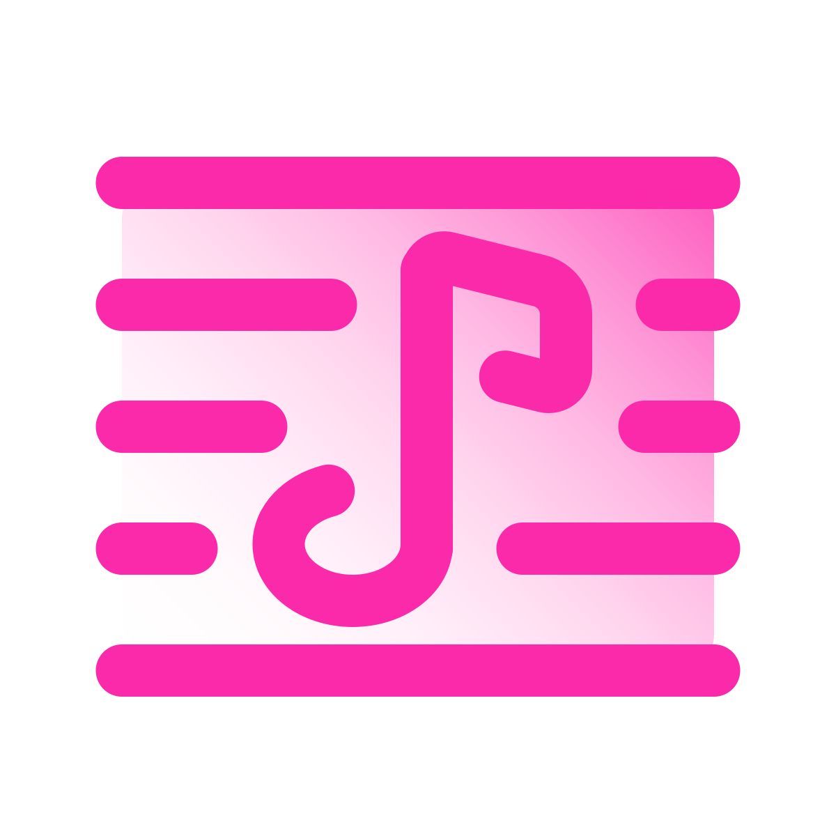 pulsar gradient style transcription de musique icon