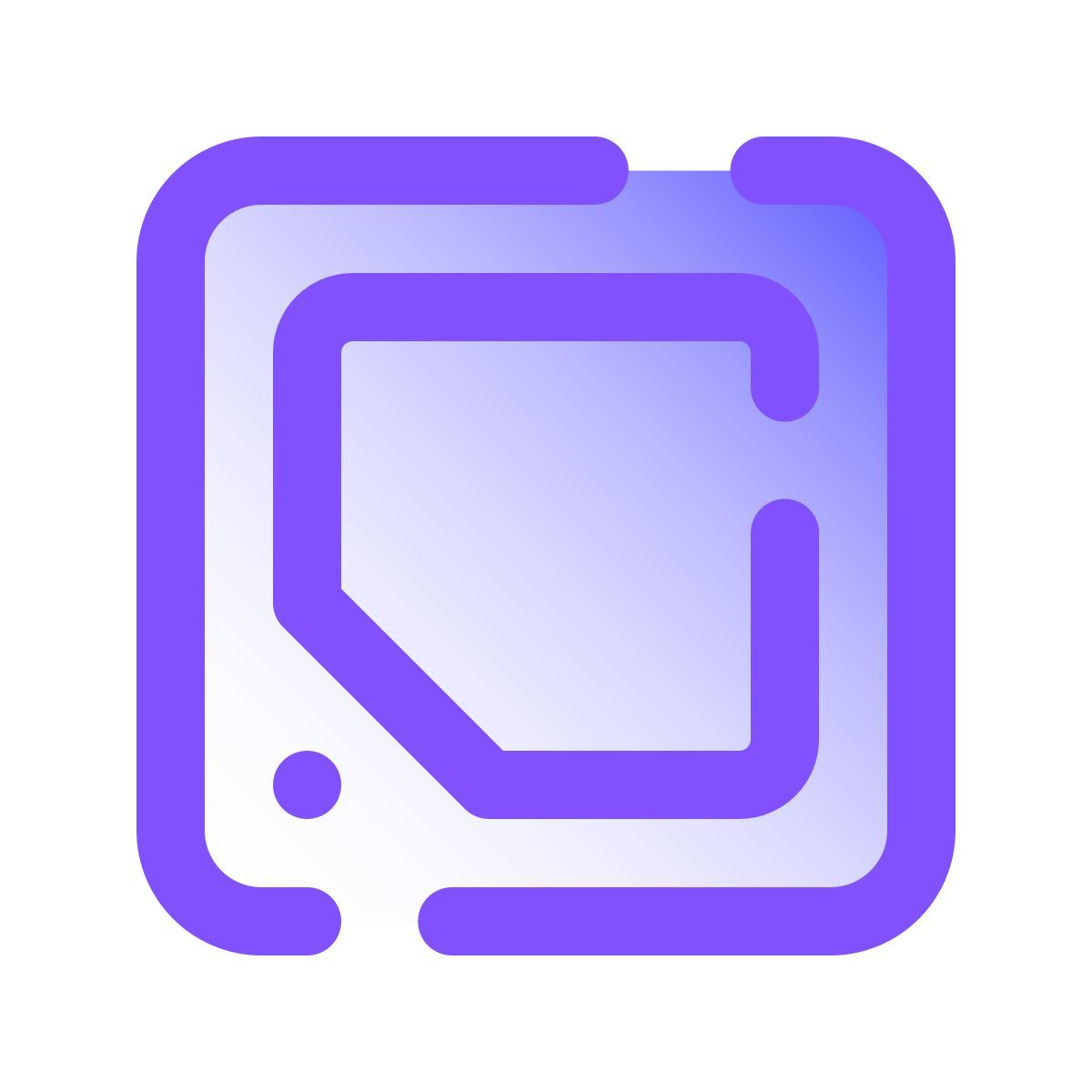 pulsar gradient style tag nfc squadrato icon