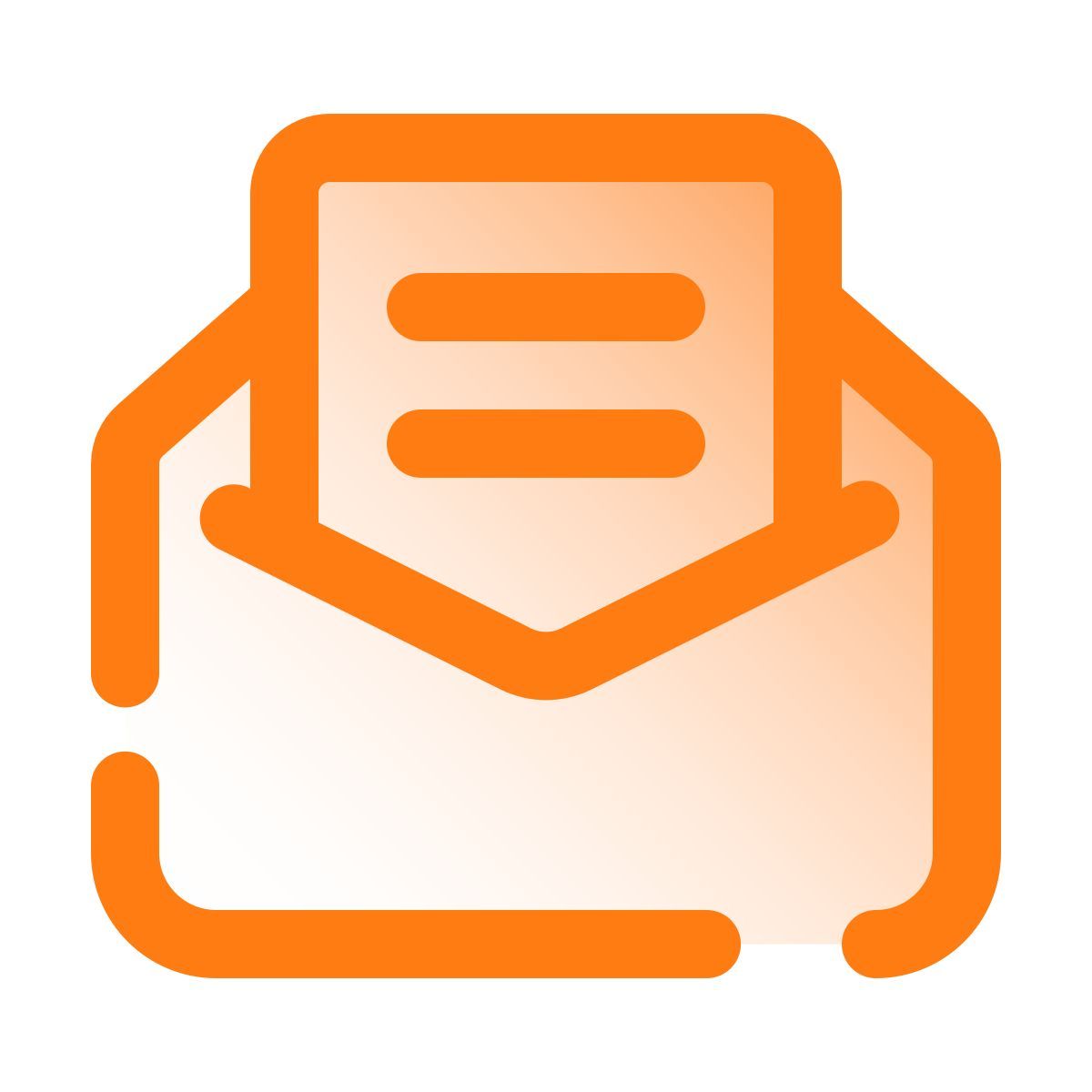 pulsar gradient style 읽기 메시지 icon