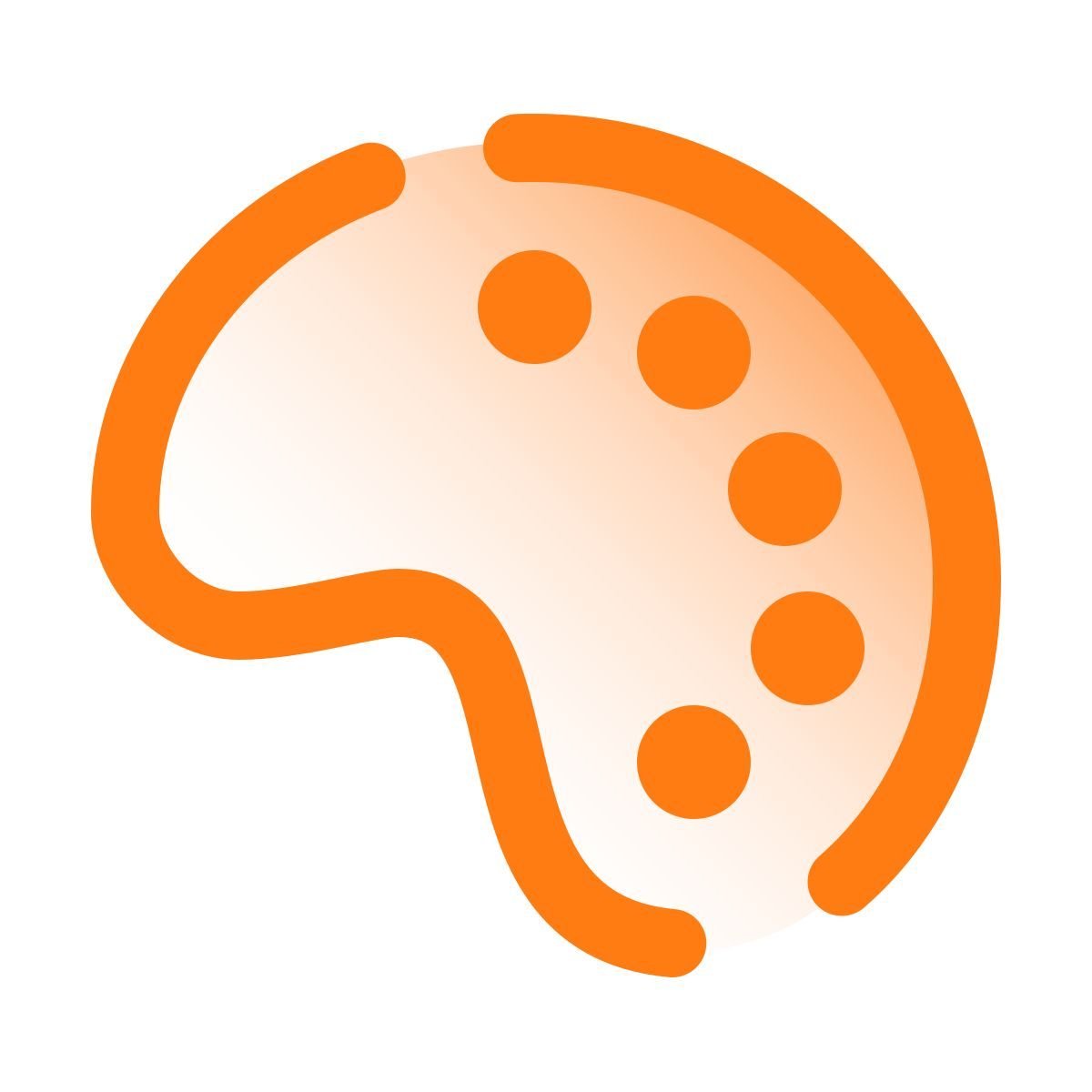 pulsar gradient style tavolozza da pittura icon