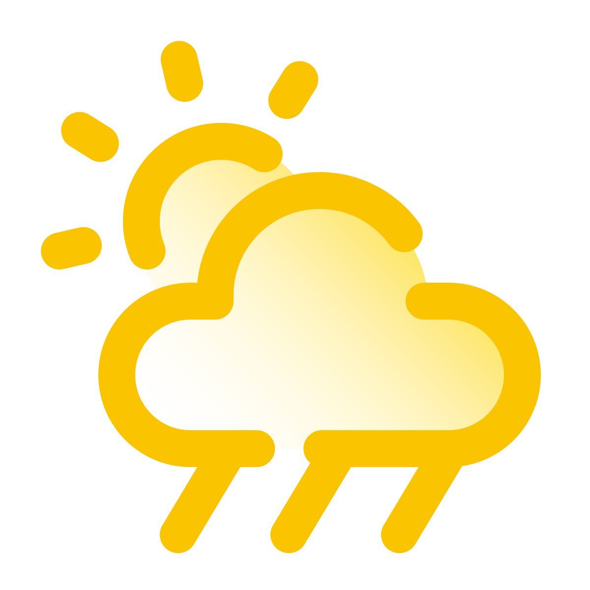 pulsar gradient style rain cloud icon