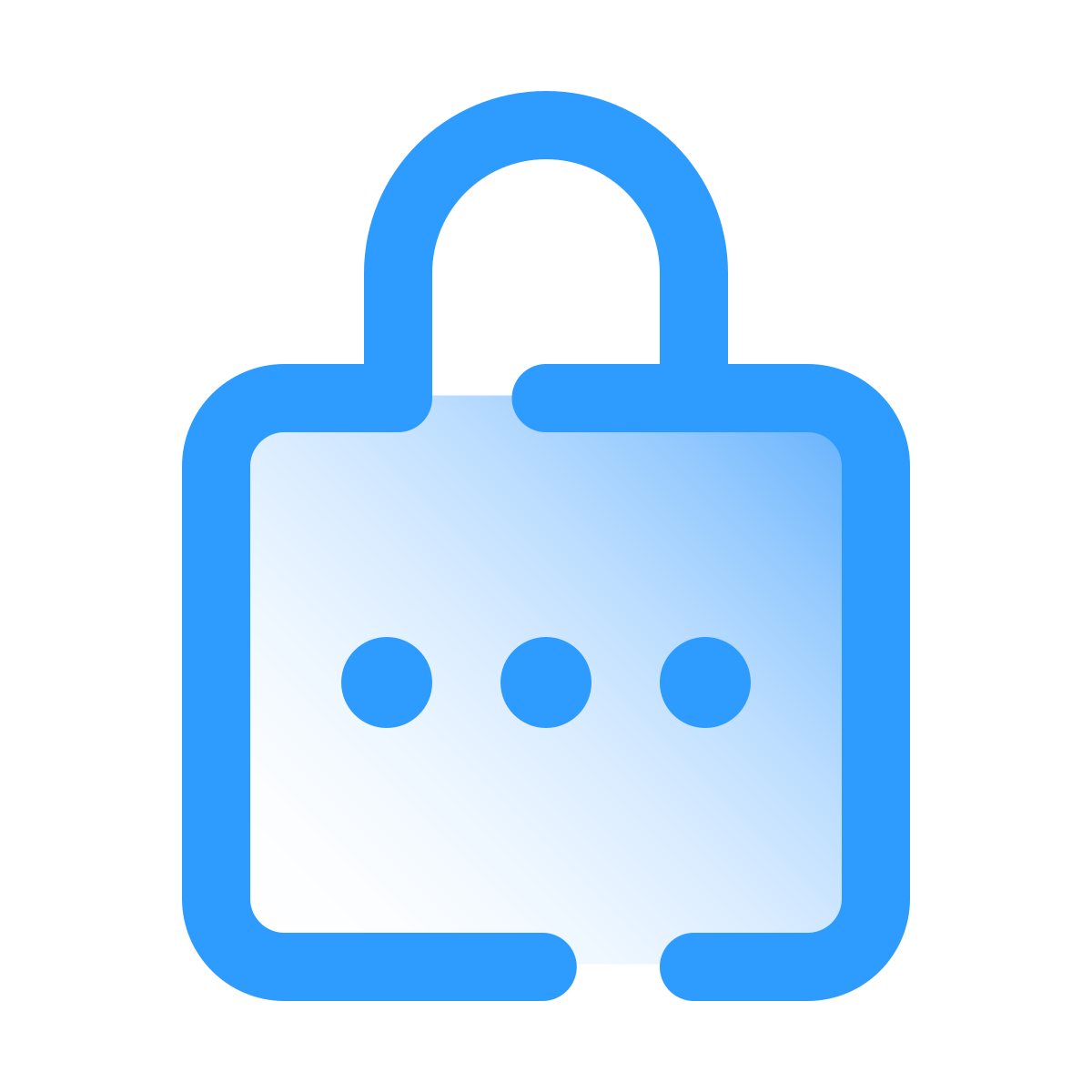 pulsar gradient style password icon