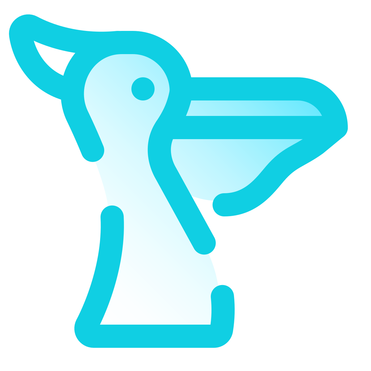 pulsar gradient style pelican icon
