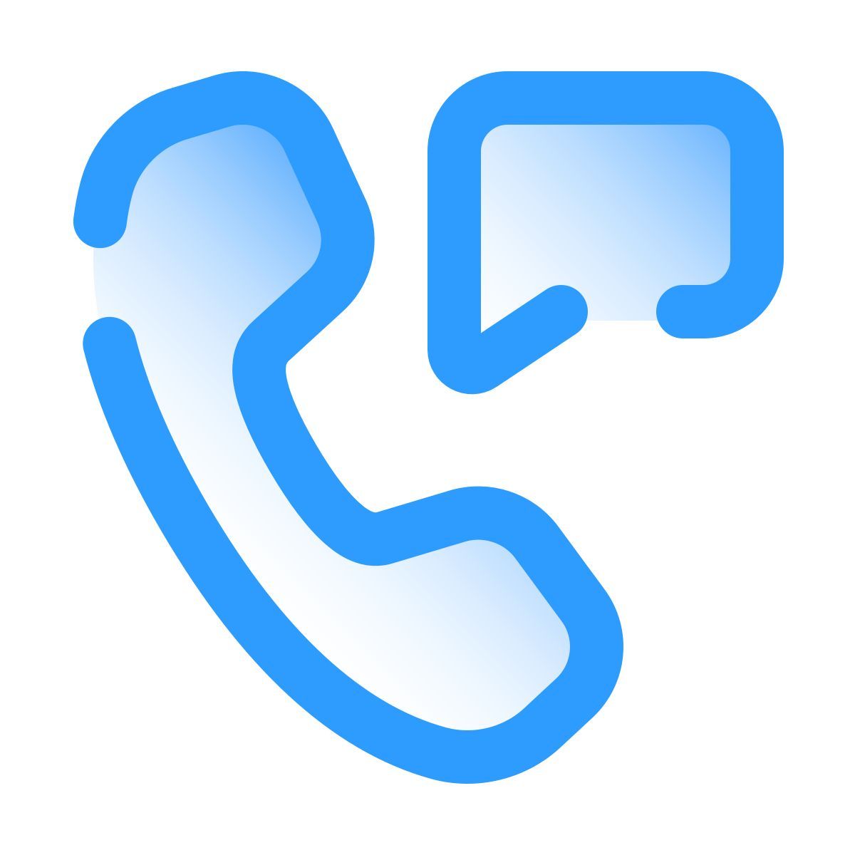 pulsar gradient style telefone mensagem icon