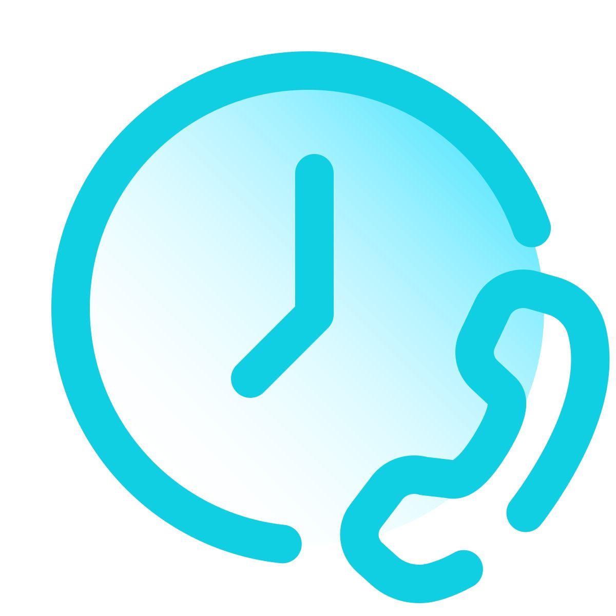 pulsar gradient style telefonzeit icon