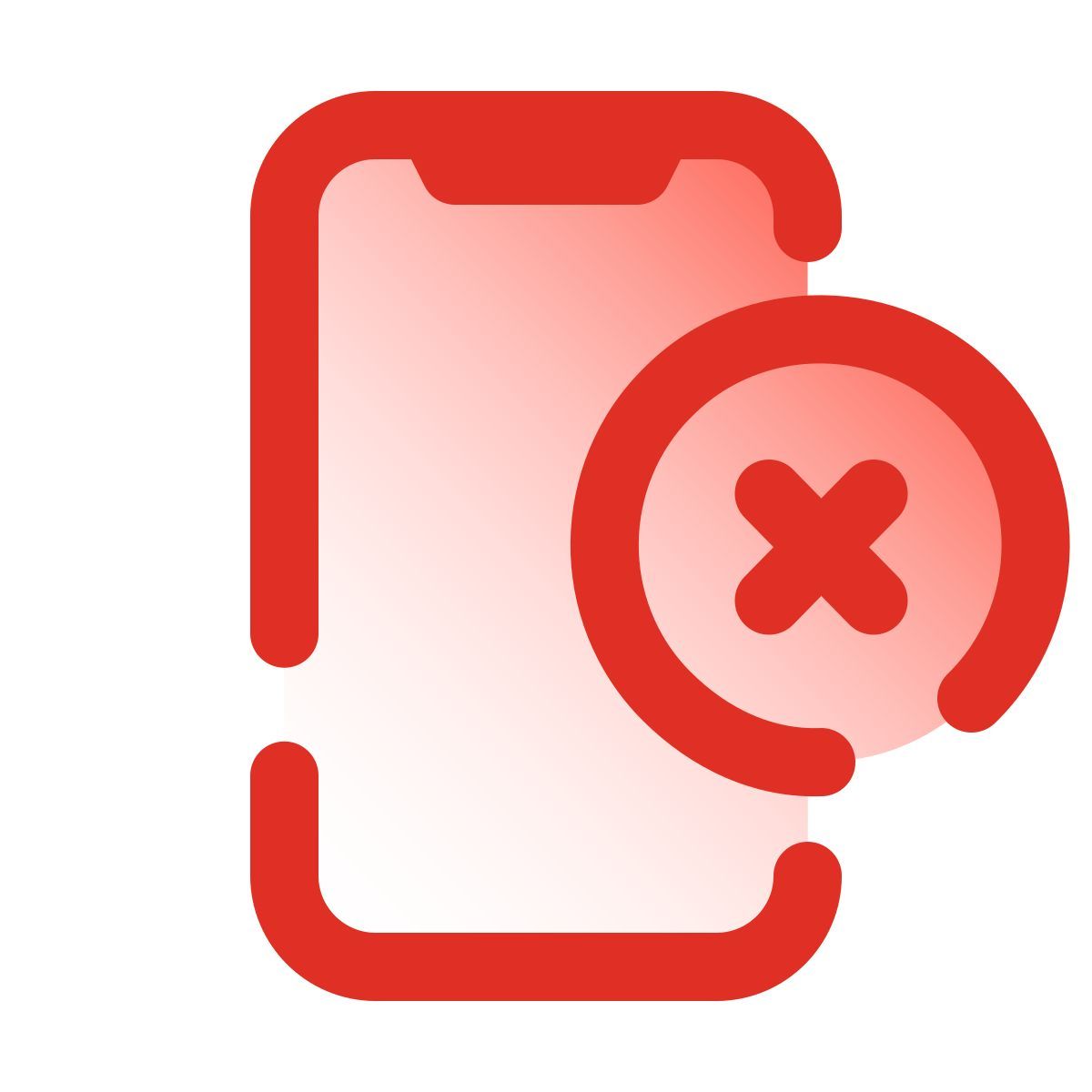 pulsar gradient style 전화 링크 삭제 icon