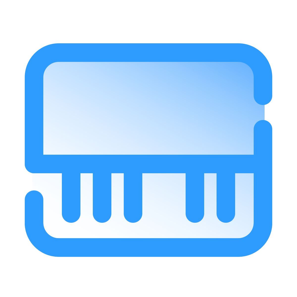 pulsar gradient style piano icon