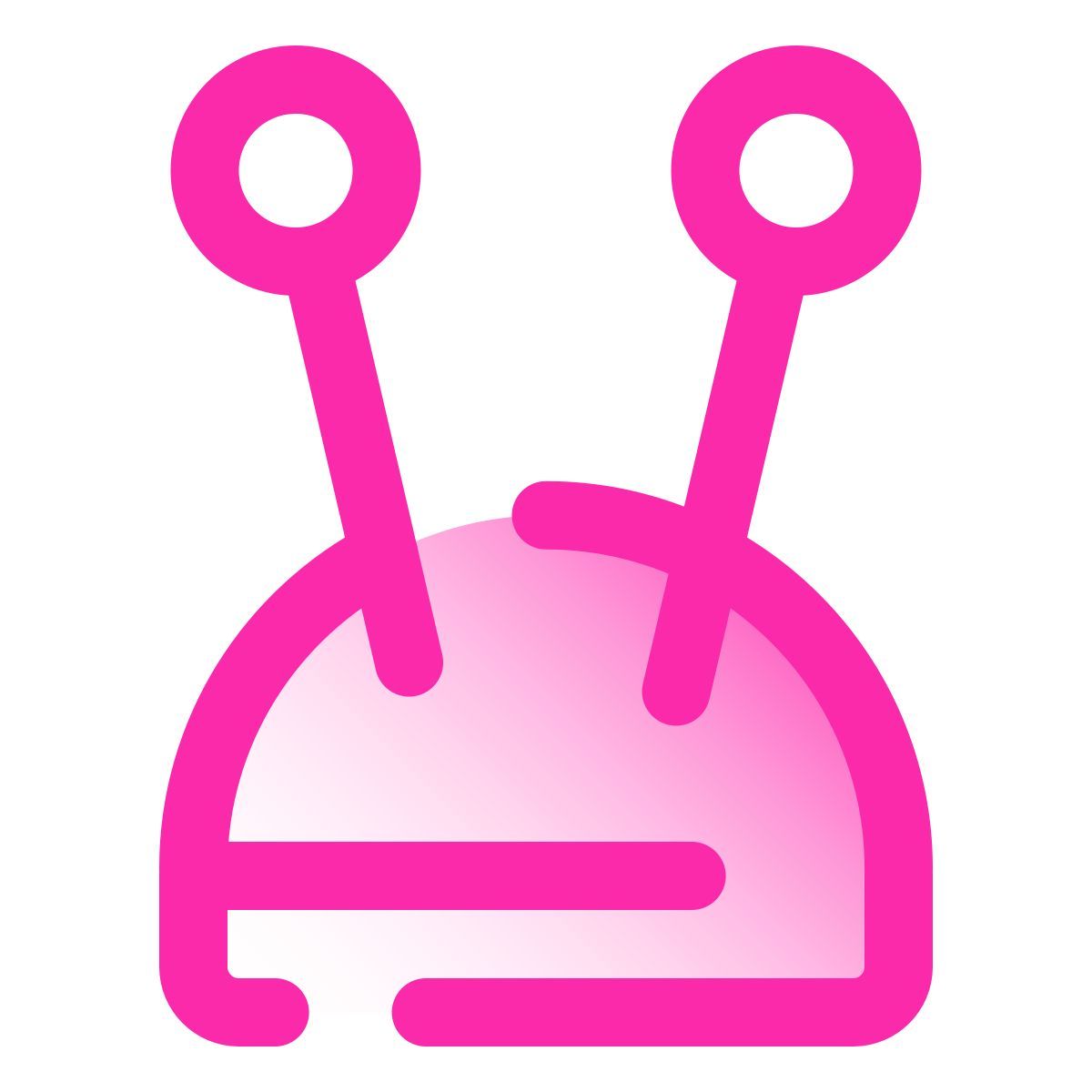 pulsar gradient style almofada de alfinetes icon