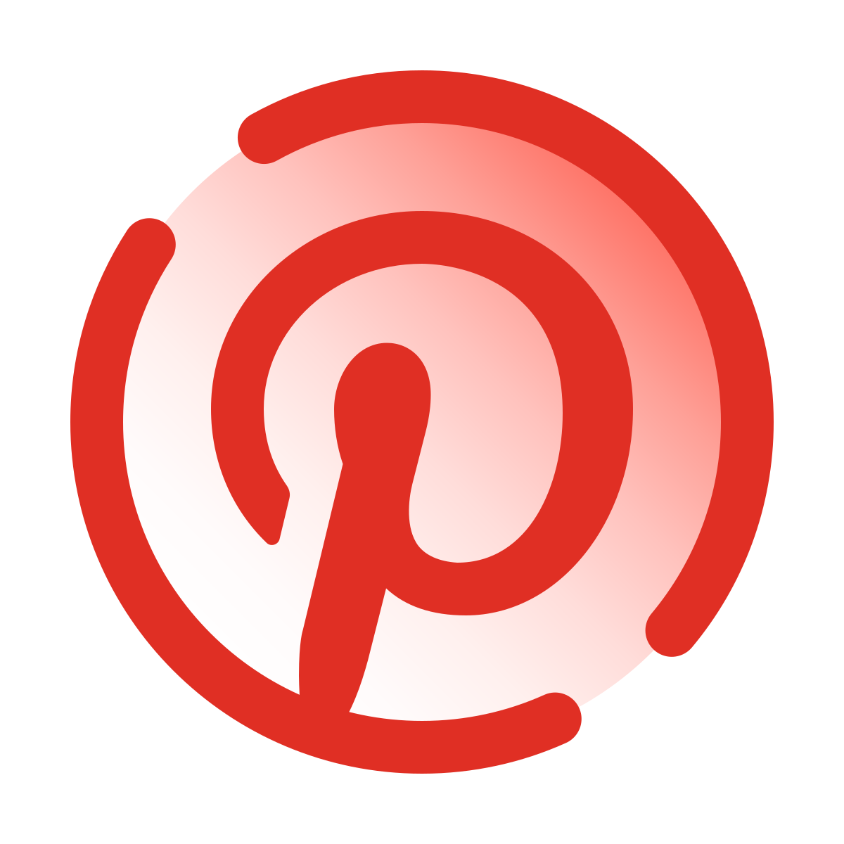 pulsar gradient style pinterest icon