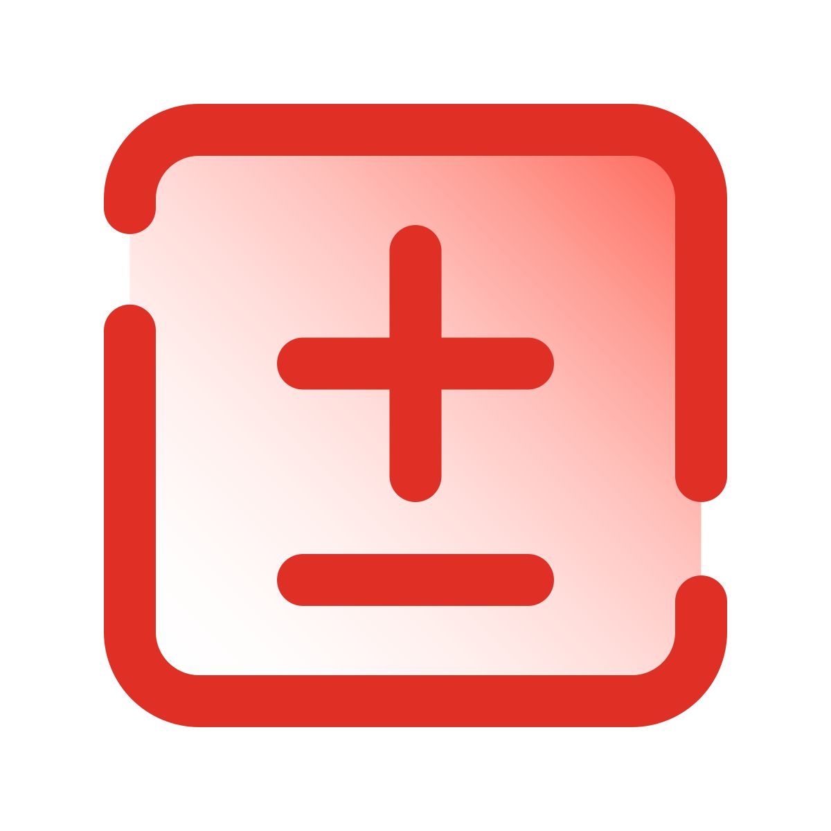 pulsar gradient style 플러스 마이너스 2 icon