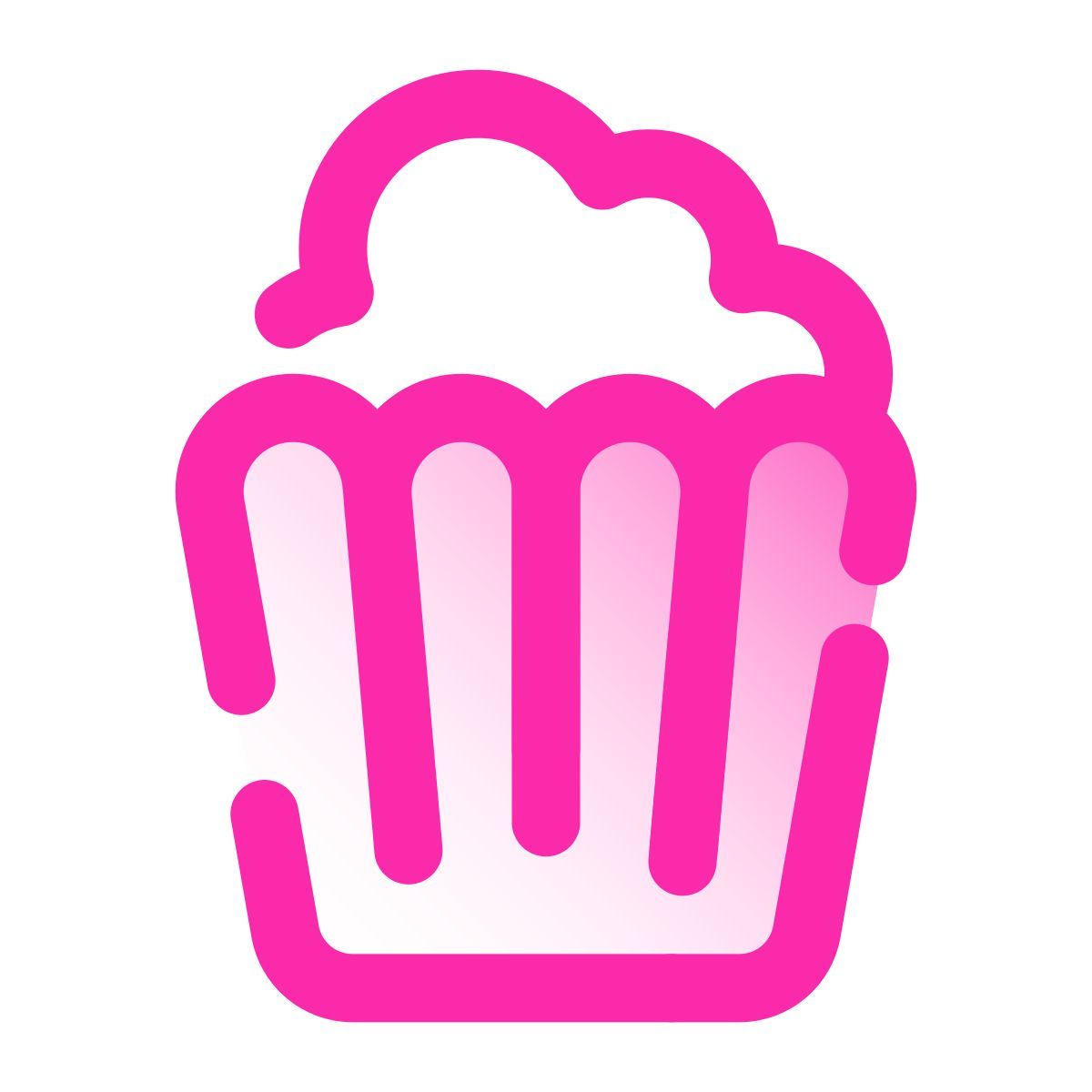 pulsar gradient style popcorn icon