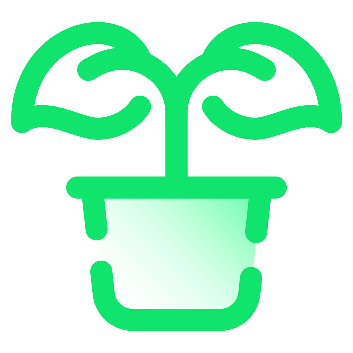 pulsar gradient style potted plant icon