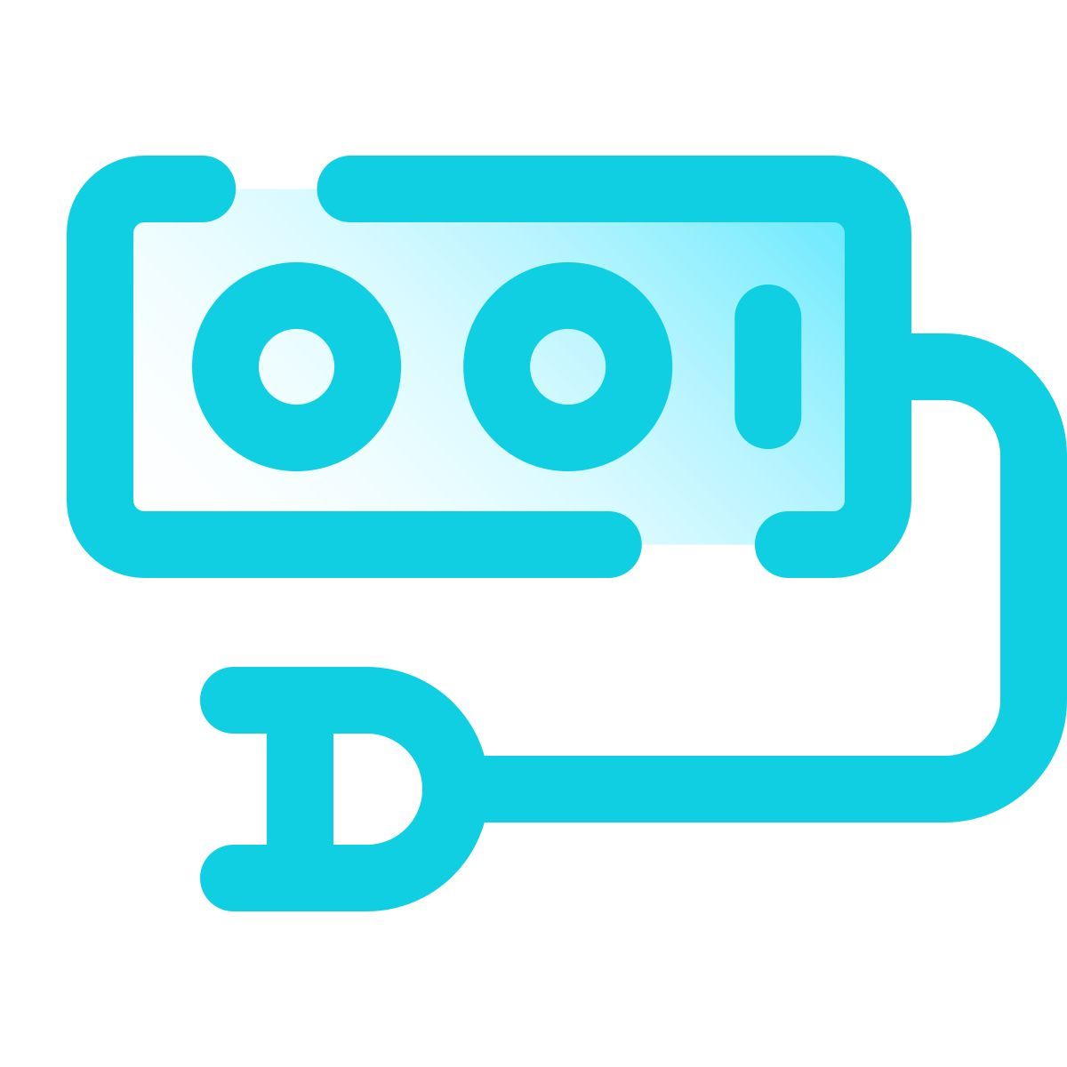 pulsar gradient style bande de puissance icon