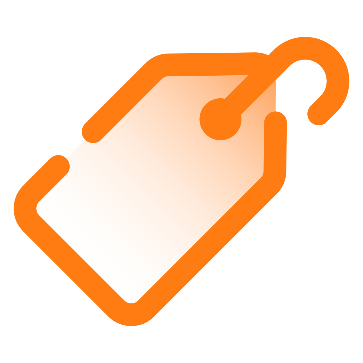pulsar gradient style price tag icon