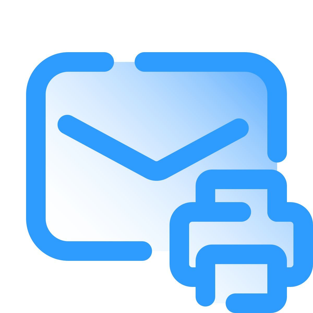 pulsar gradient style imprimir mensagem icon