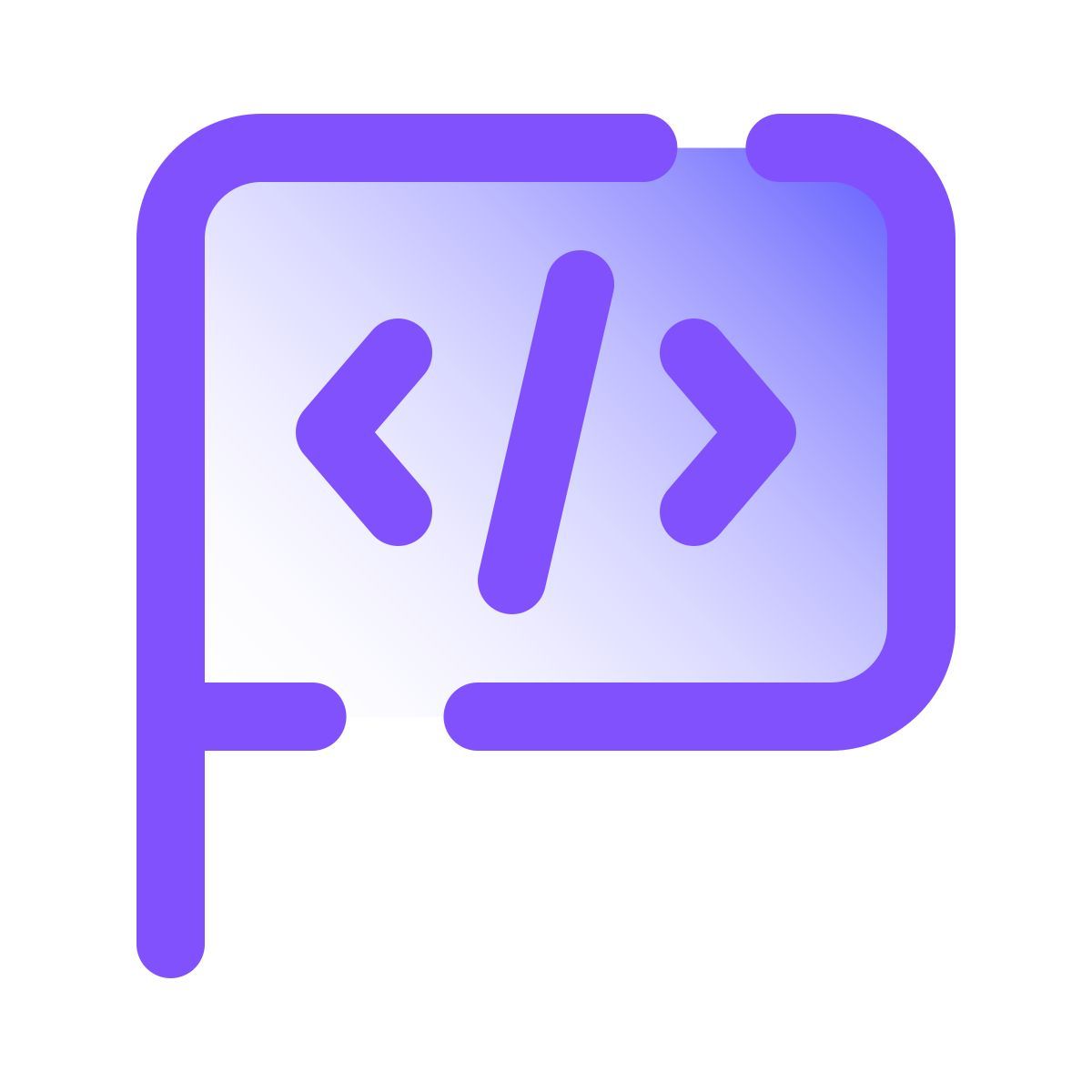 pulsar gradient style bandera de programación icon