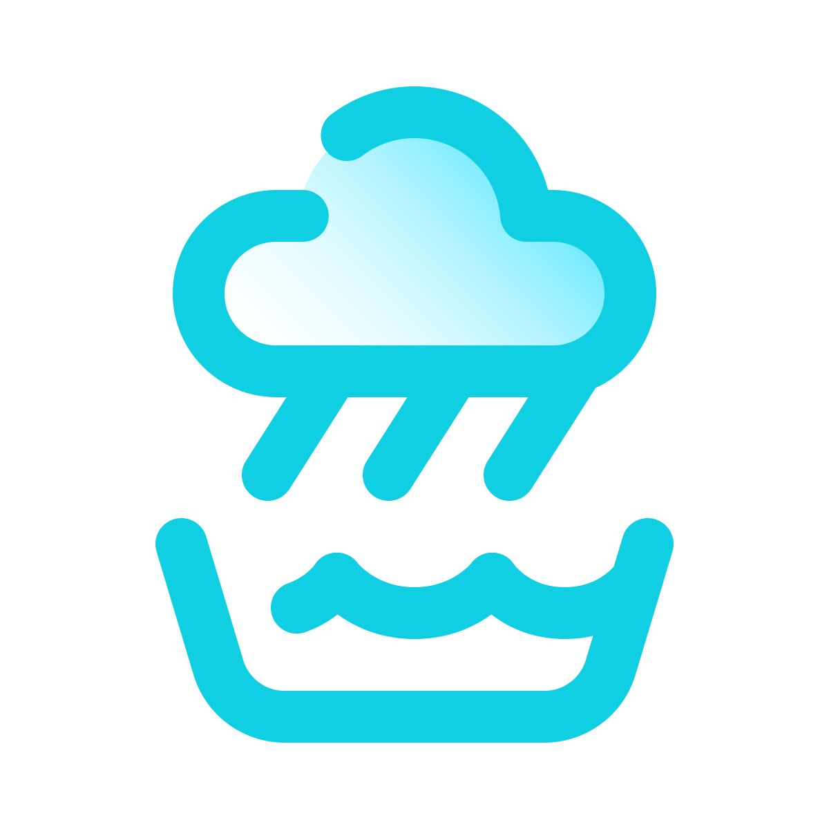 pulsar gradient style rainwater catchment icon