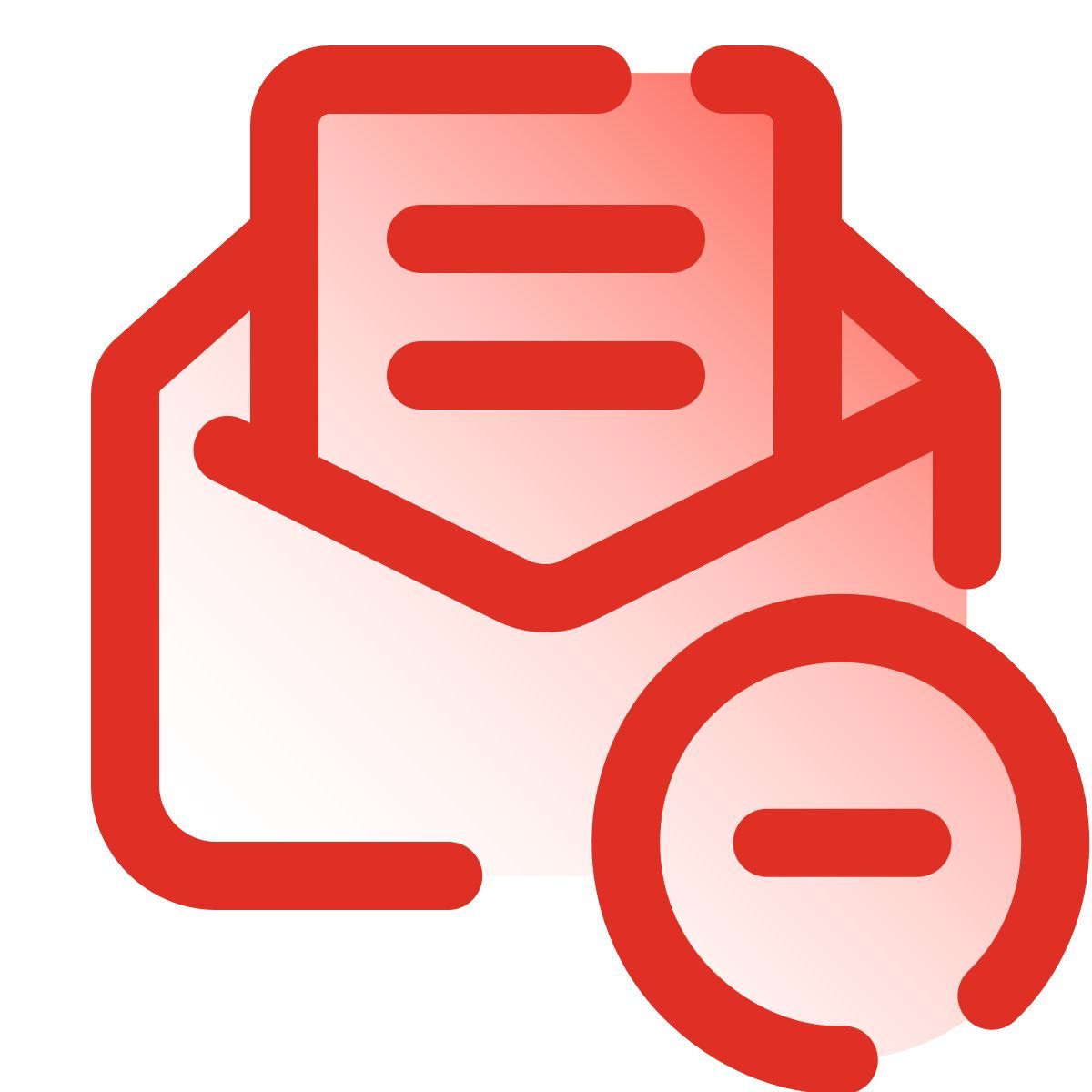 pulsar gradient style enlever l'enveloppe ouverte icon